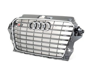 ES#2732568 - 8V5853651D1RR - S3 Grille Assembly - platinum grey - Clean up or change your look - Genuine Volkswagen Audi - Audi