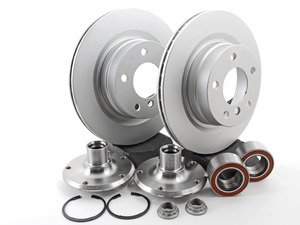 ES#2762927 - 33416760056KT - Rear Hub Conversion Kit - Reduces rear hub offset by 10mm to increase wheel choices - Assembled By ECS - BMW