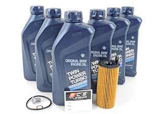 ES#2855598 - 11428507683KT - Genuine BMW Oil Change Kit / Inspection I - Everything needed for an oil service including Genuine BMW 5w-30 Twin Power Turbo oil - Genuine BMW - BMW
