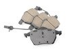 ES#2072558 - EUR840 - Front Euro Ceramic Brake Pad Set - For those looking for a low dust replacement brake pad - Akebono - Audi Volkswagen