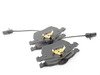 ES#2072558 - EUR840 - Front Euro Ceramic Brake Pad Set - For those looking for a low dust replacement brake pad - Akebono - Audi Volkswagen