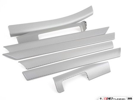 ES#100094 - 51417896090 - Silver Cube Interior Trim Kit - Does not include center console trim - Genuine BMW - BMW