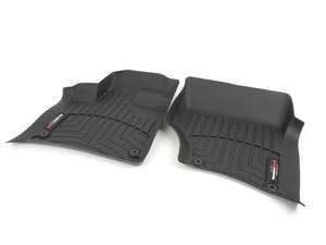 ES#2837598 - 441511 - Front FloorLiner DigitalFit - Black - Laser measured for perfect fitment and ultimate protection against moisture and debris - WeatherTech - Audi