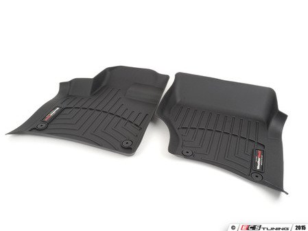 ES#2837598 - 441511 - Front FloorLiner DigitalFit - Black - Laser measured for perfect fitment and ultimate protection against moisture and debris - WeatherTech - Audi