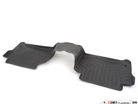 ES#2837599 - 441512 - Rear Second Row FloorLiner DigitalFit - Black - Laser measured for perfect fitment and ultimate protection against moisture and debris - WeatherTech - Audi