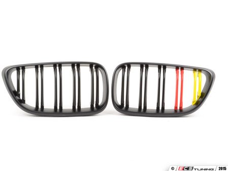 ES#2973056 - 015737ECS04A - Blackout Grille Set - German Flag - Add style and individuality to your BMW in minutes! - ECS - 