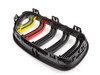 ES#2973056 - 015737ECS04A - Blackout Grille Set - German Flag - Add style and individuality to your BMW in minutes! - ECS - 