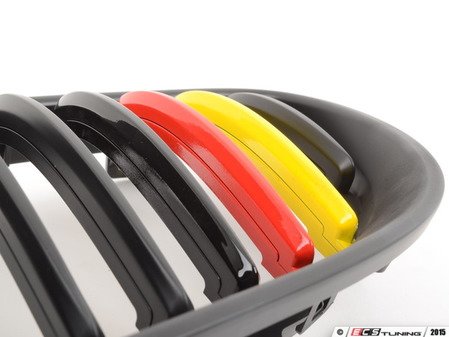 ES#2973086 - 007967ECS06A - Blackout Grille Set - German Flag  - (NO LONGER AVAILABLE) - Add style and individuality to your BMW in minutes! - ECS - 