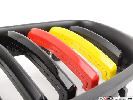 ES#2973087 - 007968ECS01A - Blackout Grille Set - German Flag  - (NO LONGER AVAILABLE) - Add style and individuality to your 3 Series in minutes! - ECS - BMW