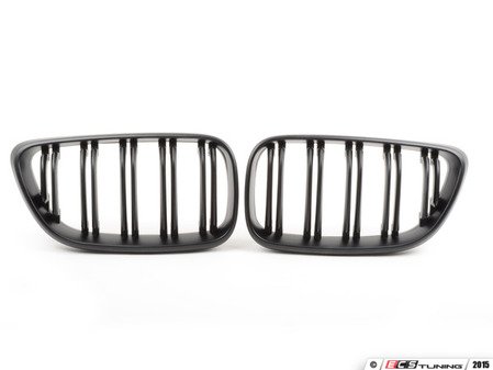 ES#2973052 - 015737ECS01A - F22 Dual Slats Blackout Grille Set - Matte Black - Add style and individuality to your BMW in minutes! - ECS - BMW