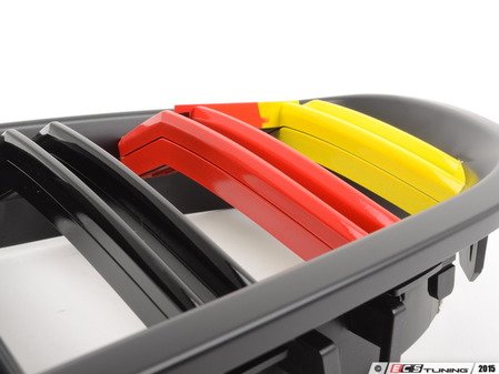 ES#2973088 - 007971ECS01A - Blackout Grille Set - German Flag - (NO LONGER AVAILABLE) - Add style and individuality to your 5 Series in minutes! - ECS - BMW
