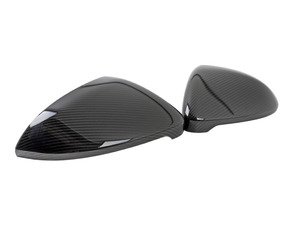 ES#2975869 - 5g0857538hvt1KT - Mirror Cap Set - Carbon Fiber - Replacement side mirror caps finished in carbon fiber. - Genuine European Volkswagen Audi - Volkswagen