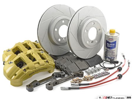 ES#2999152 - 341136467KT - ECS 6-Piston Front Big Brake Kit (325x25) - Give your BMW incredible stopping power - featuring 1-piece slotted ECS V5 coated rotors. - Assembled By ECS - BMW