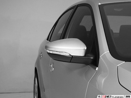 ES#2959948 - 0124300ECS02A-03 - Mirror Cap Set - Brushed Aluminum - (NO LONGER AVAILABLE) - Replacement side mirror caps finished in brushed aluminum-look plating - ECS - 