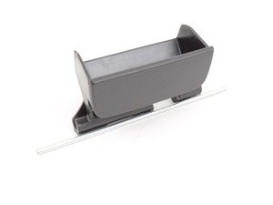 ES#448753 - 8J08822514PK - Storage Compartment Handle - Sabre (black) - Left  - Replacement handle for under seat storage compartment - Genuine Volkswagen Audi - Audi