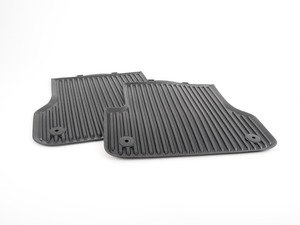 ES#2561686 - 4G0061511041KT - Rubber Floor Mat Set - Black - Keep your interior carpet protected - Genuine Volkswagen Audi - Audi