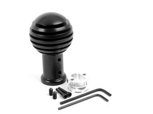 ES#2857664 - FF.SSK.901.AL.BB - Slotted Billet Aluminum Shift Knob - Satin Black - (NO LONGER AVAILABLE) - Stylish solid aluminum shift knob with adjustable height - Function-First - 