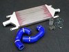ES#1832568 - FMTT225B - Front Mount Intercooler Kit - Blue Hoses - (NO LONGER AVAILABLE) - Bolt in performance, fits under stock bumper - Forge - 