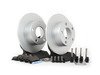 ES#1899334 - 8e0698013 - Rear Brake Service Kit - Includes Meyle Rotors & Vaico Pads - Assembled By ECS - Volkswagen