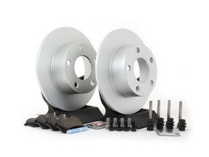 ES#1899334 - 8e0698013 - Rear Brake Service Kit - Includes Meyle Rotors & Vaico Pads - Assembled By ECS - Volkswagen