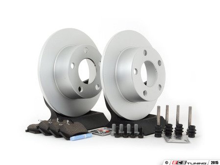 ES#1899334 - 8e0698013 - Rear Brake Service Kit - Includes Meyle Rotors & Vaico Pads - Assembled By ECS - Volkswagen