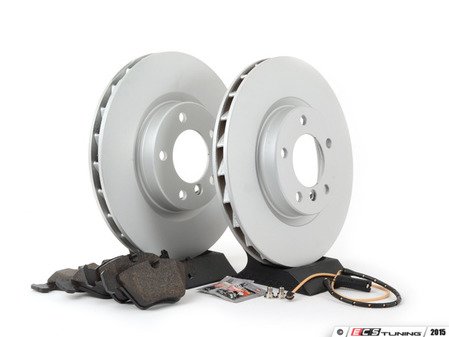 ES#2167900 - E36MZ3M3411 - Front Brake Service Kit - Featuring ECS V5 coated rotors and ECS DD23 "Daily Driver" ceramic pads. - Assembled By ECS - BMW