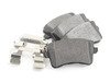ES#2960483 - 104.13861 - Posi Quiet Semi-Metallic Rear Brake Pad Set - Semi-metallic formula for consistent braking. Includes shims. - Centric - Audi