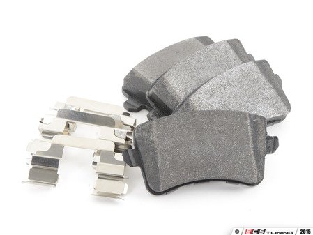 ES#2960483 - 104.13861 - Posi Quiet Semi-Metallic Rear Brake Pad Set - Semi-metallic formula for consistent braking. Includes shims. - Centric - Audi