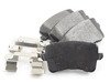 ES#2960483 - 104.13861 - Posi Quiet Semi-Metallic Rear Brake Pad Set - Semi-metallic formula for consistent braking. Includes shims. - Centric - Audi