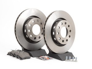 ES#2623292 - 4Z7615601KT2 - Rear Brake Service Kit - Featuring Pilenga rotors and ECS DD23 "Daily Driver" ceramic pads. - Assembled By ECS - Audi