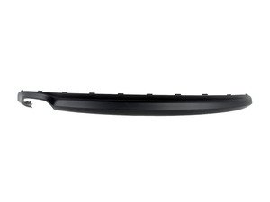 ES#461846 - 8T080752101C - Rear Lower Valance - Satin Black - Black lower plastic valance for single exhaust, with dual tips - Genuine Volkswagen Audi - Audi