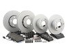ES#2587627 - 40454112KT2 - Front & Rear Brake Service Kit - Includes Zimmermann Rotors and ECS DD23 "Daily Driver" ceramic pads. - Assembled By ECS - Volkswagen