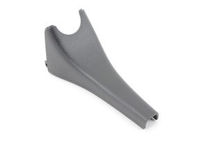 ES#2600685 - 8T0857593AB4PK - Rear View Mirror Trim Cover - Sabre (Black) - Upper trim piece that covers wiring running up the windshield to the headliner - Genuine Volkswagen Audi - Audi