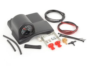 ES#3234 - B5PASSWPWVDOBGK - Boost Gauge With Steering Wheel Pod Kit - (NO LONGER AVAILABLE) - Offset steering column pod & Tri-Blue LED back lighting gauge - Assembled By ECS - 