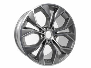 ES#2920932 - 36116862891 - 19" Y-Spoke Style 608 Reflex Silver Wheel - Priced Each - 19x9.5 ET 48 72.6 CB - Genuine BMW - BMW