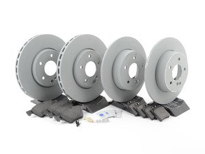 ES#2770439 - 210421251264KT8 - Front & Rear Brake Service Kit - Featuring Genuine Mercedes-Benz Rotors And Pads - Genuine Mercedes Benz - Mercedes Benz