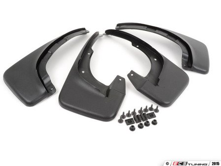 ES#2586375 - 1J0075111KT - Front & Rear Splash Guard Kit - (NO LONGER AVAILABLE) - Protect your car with this complete splash guard set with hardware included. - Genuine Volkswagen Audi - 
