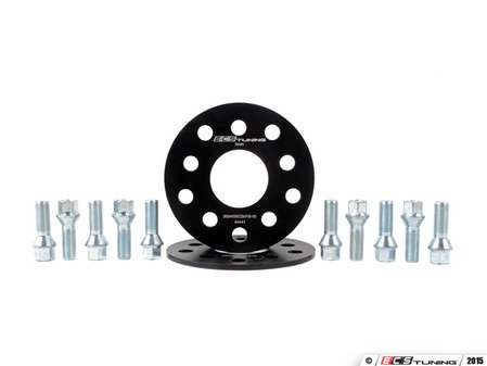 ES#2568227 - ECS10154KTWBC -  ECS Wheel Spacer & Bolt Kit - 5mm With Conical Seat Bolts - Includes everything you need to install spacers on two wheels - ECS - Audi Volkswagen