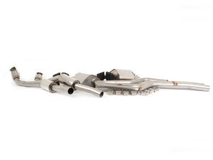 ES#2827565 - SSXAU448 - Cat-Back Exhaust System - Non-Resonated Valvesonic - 2.76" stainless steel with Quad 100mm black Cerakote tips - Milltek Sport - Audi