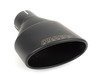 ES#2998980 - MSTIP144 - Oval Cerakote exhaust tip - Left - 150x95mm black oval tip for the left side of the vehicle - Milltek Sport - Audi