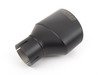 ES#2998980 - MSTIP144 - Oval Cerakote exhaust tip - Left - 150x95mm black oval tip for the left side of the vehicle - Milltek Sport - Audi