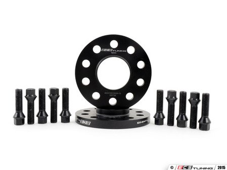 ES#3006111 - 002411ecsKT17 - ECS 15mm Wheel Spacer Kit & ECS Conical Seat Bolt Kit - Aluminum wheel spacers & steel wheel bolt kit made specifically for your BMW & MINI 5x112 bolt pattern - ECS - BMW MINI