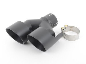 ES#2960890 - MSAU604 - GT100 Exhaust Black Cerakote Tips - Right - 100mm GT style exhaust tip set for the Right side of the vehicle - Milltek Sport - Audi