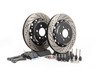 ES#2765775 - 001423ECS01AKT6 -  Performance Rear Brake Service Kit - Featuring ECS Stage 1 - 2-piece cross drilled and slotted rotors with ECS EP24 Enthusiast Performance pads - Assembled By ECS - Volkswagen