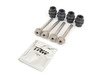 ES#2765775 - 001423ECS01AKT6 -  Performance Rear Brake Service Kit - Featuring ECS Stage 1 - 2-piece cross drilled and slotted rotors with ECS EP24 Enthusiast Performance pads - Assembled By ECS - Volkswagen