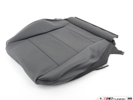 ES#439879 - 8E0881405AAQJH - Front Lower Seat Cover - Sabre (Black) - Left - Restore the clean look of your interior - Leatherette - Genuine Volkswagen Audi - Audi