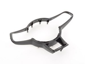 ES#2806464 - 5G0419685JYMS - Steering wheel trim ring - Satin black/bright chrome - Surrounds the horn and holds multifunction buttons - Genuine Volkswagen Audi - Volkswagen