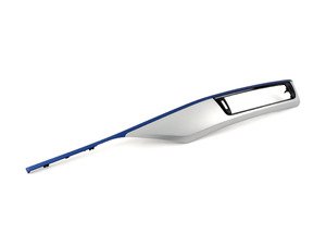 ES#2978183 - 51458064259 - Aluminum Hexagon/Matte Blue Dashboard Trim - Right - Replace your damaged trim or change up your car's style - Genuine BMW - BMW