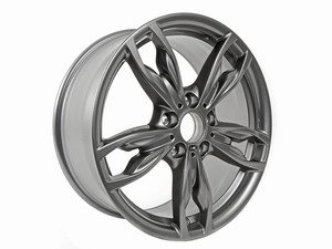 ES#2734025 - 36117845870 - 18" M Double Spoke Style 436 Ferric Grey Wheel - Priced Each - 18x7.5 ET 45 72.6 CB - Genuine BMW - BMW
