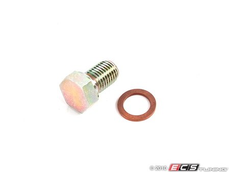 ES#10323 - 11131273093kt - Oil Drain Plug With Crush Washer - Includes drain plug gasket - Assembled By ECS - BMW MINI